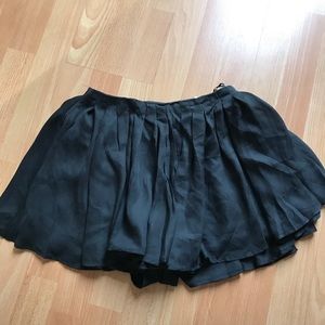 Black Chiffon Skort